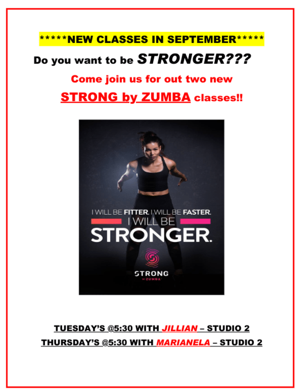 Strong By Zumba Now At Fitness CF Clermont