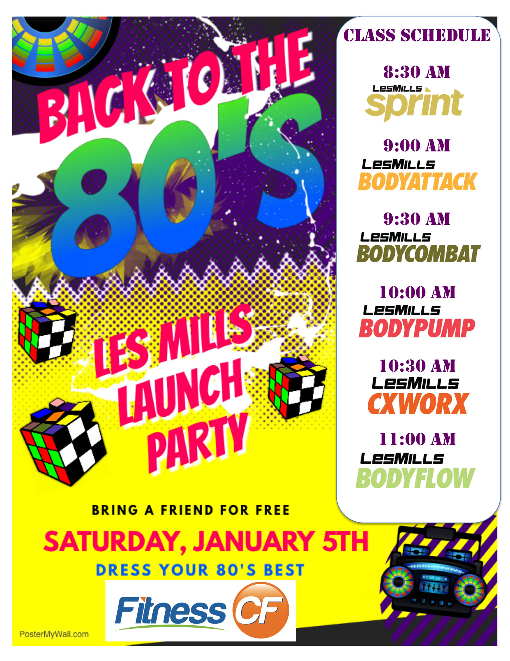 Back to the 80s Les Mills Launch Party!