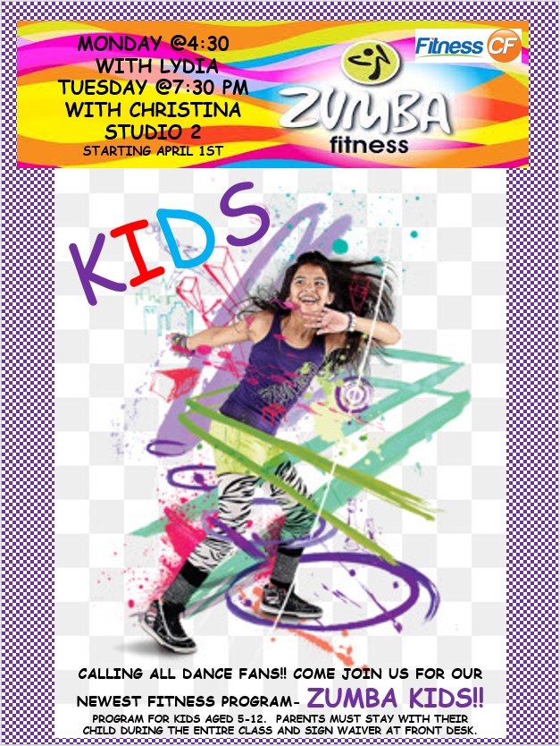 Announcing Our Newest Fitness Program: Zumba for Kids!!
