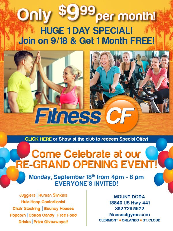 Re-Grand Opening Event at Fitness CF Mount Dora!
