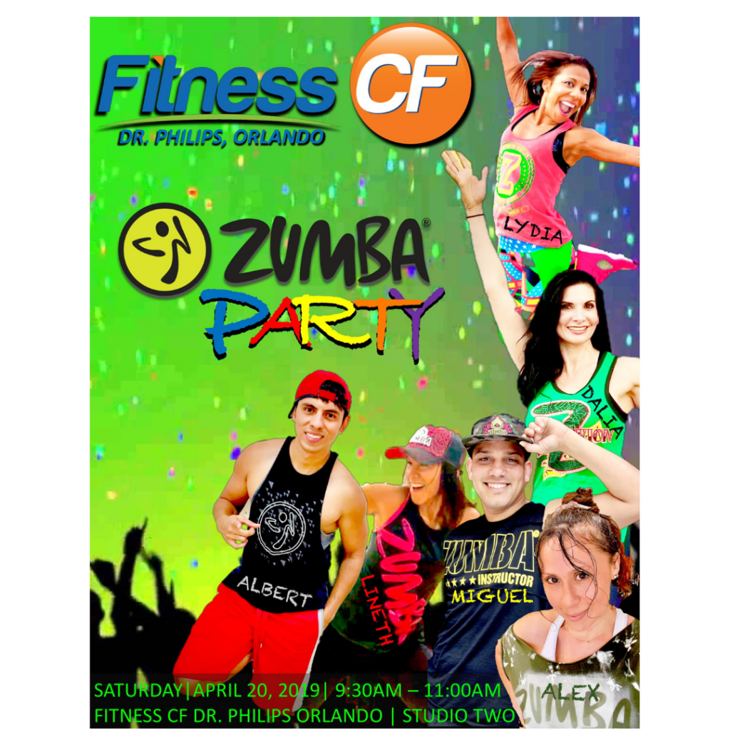 You're Invited to Our Zumba Party! Fitness CF Orlando FL