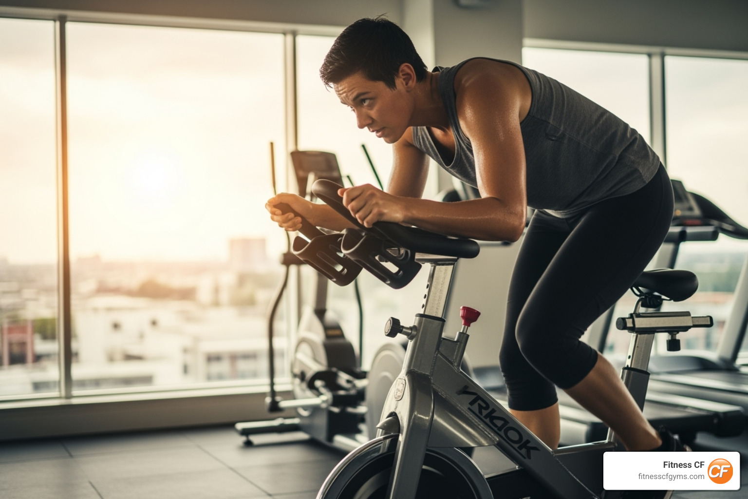 Spin bike workout