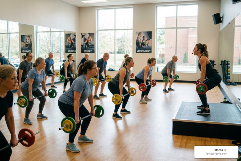 body pump program group fitness class barbell lifting