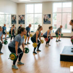 body pump program group fitness class barbell lifting