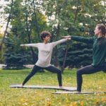 yoga and exercise outdoor session