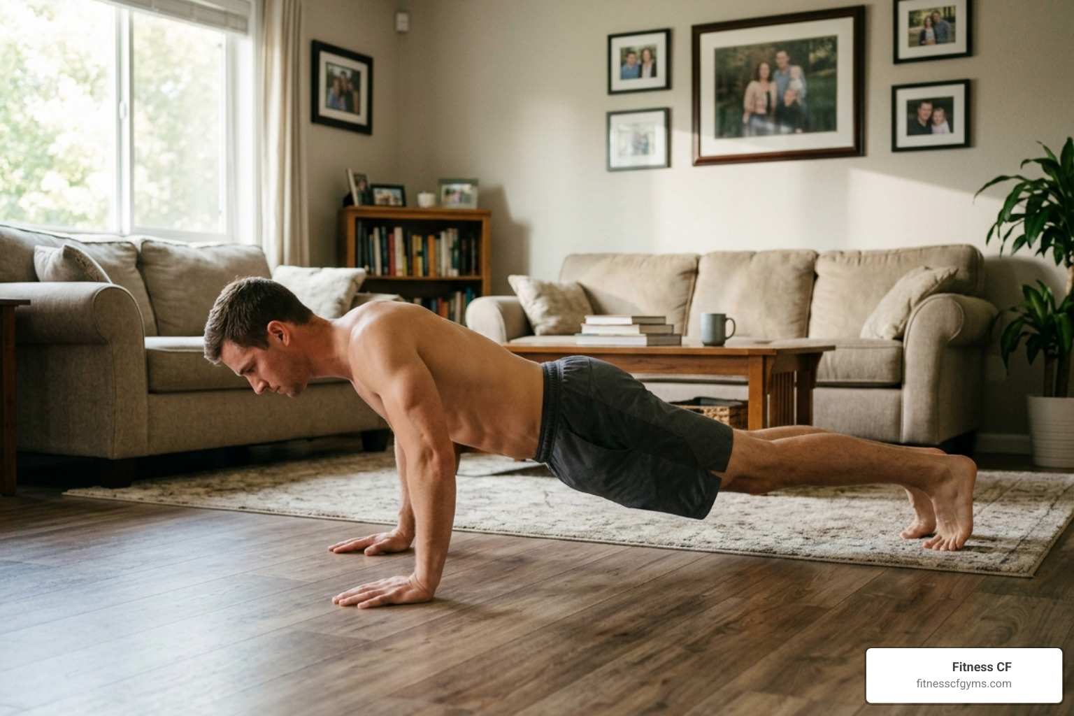 abs chest and arms workout at home without equipment