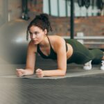 Proper alignment in high plank pose